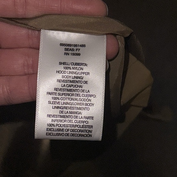 Men's Tan Hooded Field Jacket - Picture 6 of 6